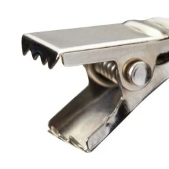 Pack Of 6 Satin Steel Curtain Rings With Clips Dia. 25mm -Curtain Series 1000182937 alt02