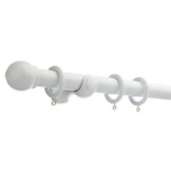 Venice Fixed Wooden Curtain Pole With Rings 8 Venice Fixed Wooden Curtain Pole With Rings -Curtain Series 30111987