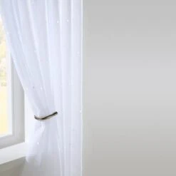 Dotty Slot Top Single Voile Panel -Curtain Series 30121342 alt03