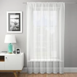 Dotty Slot Top Single Voile Panel -Curtain Series 30121344 alt04