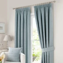 Chenille Pencil Pleat Curtains -Curtain Series 30139212 alt01