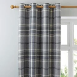 Highland Check Eyelet Curtains -Curtain Series 30151230