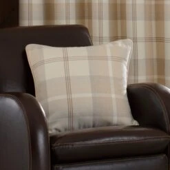 Highland Check Pencil Pleat Curtains -Curtain Series 30182836 alt07
