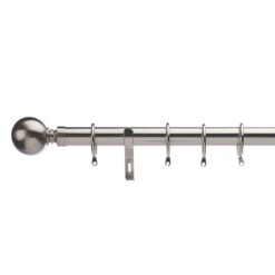 Ashton Extendable Metal Curtain Pole With Rings -Curtain Series 30200753