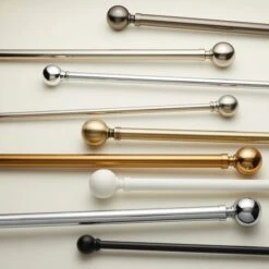 Ashton Extendable Metal Curtain Pole With Rings -Curtain Series 30200753 alt07