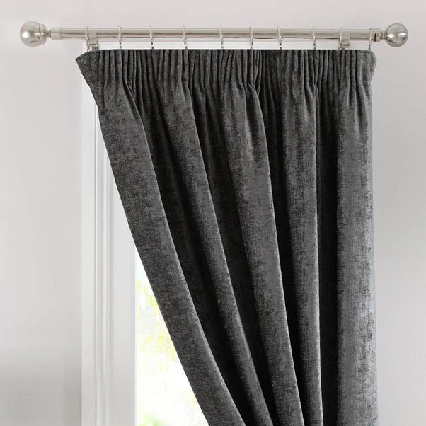 Chenille Thermal Pencil Pleat Door Curtains 8 Chenille Thermal Pencil Pleat Door Curtains - Image 6