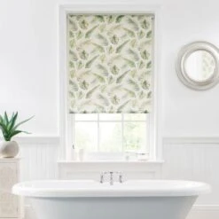 Voyager Green Leaf Moisture Resistant Daylight Roller Blind 27 Voyager Green Leaf Moisture Resistant Daylight Roller Blind -Curtain Series 30437529