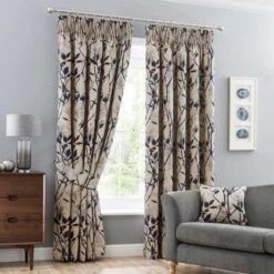 Zen Jacquard Pencil Pleat Curtains -Curtain Series 30563297 alt01