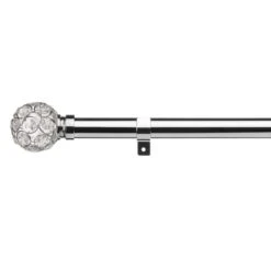 Portia Crystal Fixed Metal Eyelet Curtain Pole -Curtain Series 30566978