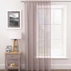 Glisten Hidden Tab Voile Panel -Curtain Series 30625056