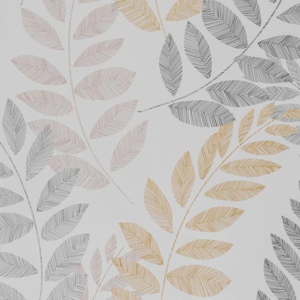 Leah Leaf Ochre Blackout Roller Blind 19 Leah Leaf Ochre Blackout Roller Blind - Image 17