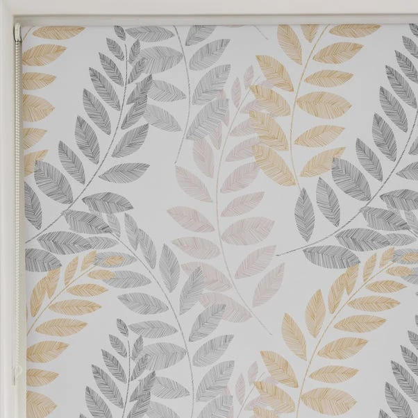 Leah Leaf Ochre Blackout Roller Blind 22 Leah Leaf Ochre Blackout Roller Blind - Image 20