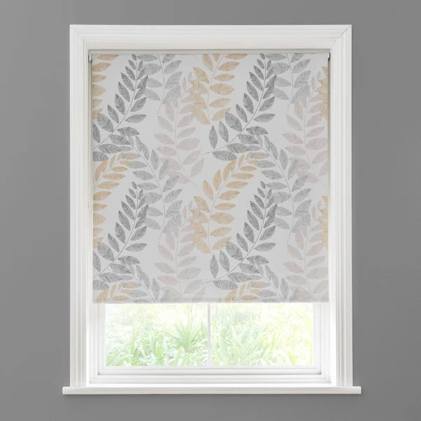 Leah Leaf Ochre Blackout Roller Blind 10 Leah Leaf Ochre Blackout Roller Blind - Image 8