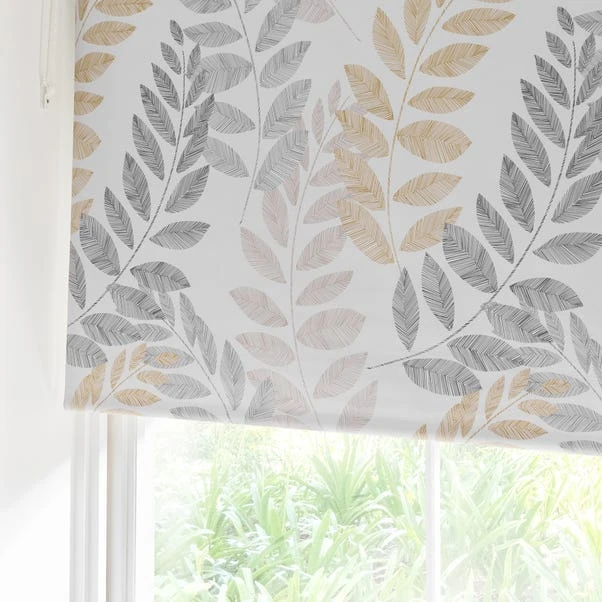Leah Leaf Ochre Blackout Roller Blind 11 Leah Leaf Ochre Blackout Roller Blind - Image 9