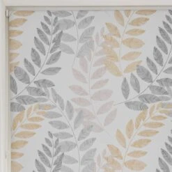 Leah Leaf Ochre Blackout Roller Blind 31 Leah Leaf Ochre Blackout Roller Blind -Curtain Series 30634075 alt05