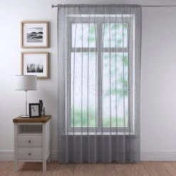 Crushed Slot Top Single Voile Panel -Curtain Series 30647675 alt04