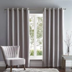Chenille Wave Eyelet Curtains -Curtain Series 30649661 alt01