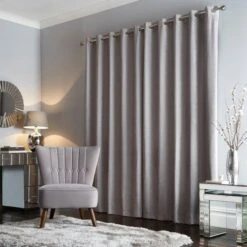 Chenille Wave Eyelet Curtains -Curtain Series 30649663 alt04