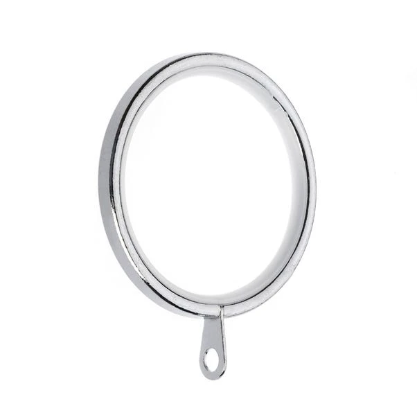 Pack Of 6 Atlanta Chrome Curtain Rings Dia. 35mm 3 Pack Of 6 Atlanta Chrome Curtain Rings Dia. 35mm