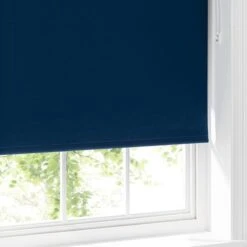 Navy Blackout Moisture Resistant Roller Blind -Curtain Series 30652025 alt04