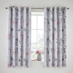 Heavenly Hummingbird Blackout Eyelet Curtains -Curtain Series 30660775 alt01