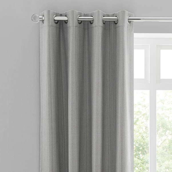 Neptune Textured Blackout Eyelet Curtains 4 Neptune Textured Blackout Eyelet Curtains - Image 2