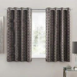 Chenille Ogee Eyelet Curtains 27 Chenille Ogee Eyelet Curtains -Curtain Series 30669009 alt05