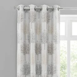 Jacquard Trees Eyelet Curtains -Curtain Series 30669030
