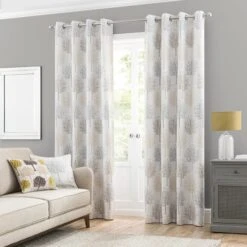 Jacquard Trees Eyelet Curtains -Curtain Series 30669030 alt01