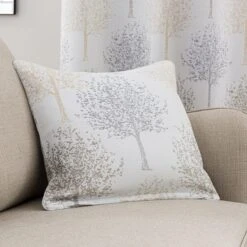 Jacquard Trees Eyelet Curtains -Curtain Series 30669030 alt07