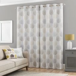 Jacquard Trees Eyelet Curtains -Curtain Series 30669031 alt04