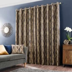 Luxor Metallic Eyelet Curtains -Curtain Series 30670287 alt04