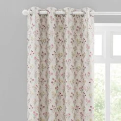 Fleur Floral Jacquard Eyelet Curtains -Curtain Series 30671066