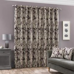 Zen Jacquard Eyelet Curtains -Curtain Series 30672652 alt04