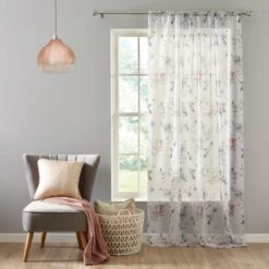 Heavenly Hummingbird Slot Top Single Voile Panel -Curtain Series 30672849 alt01