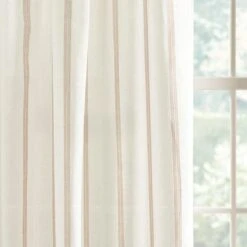 Boucle Stripe Tape Top Single Voile Panel 24 Boucle Stripe Tape Top Single Voile Panel -Curtain Series 30672858 alt02