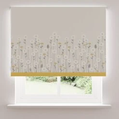 Scandi Flowers Natural Blackout Roller Blind -Curtain Series 30674831 alt03