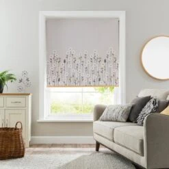 Scandi Flowers Natural Blackout Roller Blind -Curtain Series 30674832