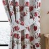 Ellis Floral Jacquard Red Tiebacks -Curtain Series 30675446