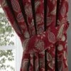 Edina Red Curtain Tieback
