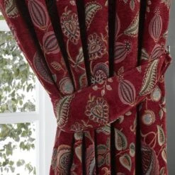 Edina Red Curtain Tieback