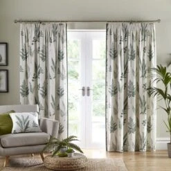 Fern Pencil Pleat Curtains -Curtain Series 30677756 alt01