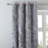 Crushed Velour Silver Eyelet Curtains 2 Crushed Velour Silver Eyelet Curtains -Curtain Series 30678202