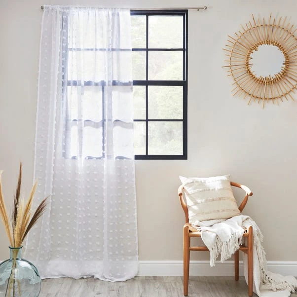 Tufted Slot Top Voile Panel 4 Tufted Slot Top Voile Panel - Image 2