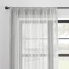 Textured Tassel Slot Top Single Voile Panel -Curtain Series 30687391