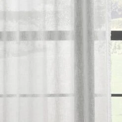 Textured Tassel Slot Top Single Voile Panel -Curtain Series 30687391 alt02