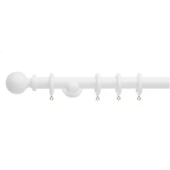 Ashton Fixed Wooden Curtain Pole With Rings -Curtain Series 30687673 alt01