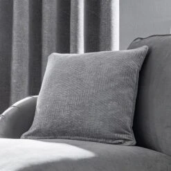 Chenille Geo Eyelet Curtains -Curtain Series 30688000 alt07