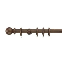 Swish Sherwood Fixed Wooden Curtain Pole With Rings -Curtain Series 30695539