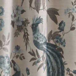 Palace Birds Jacquard Duck Egg Eyelet Curtains 36 Palace Birds Jacquard Duck Egg Eyelet Curtains -Curtain Series 30709225 alt02